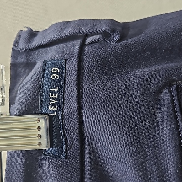 Level 99 Navy Blue Business Casual Pants, Straight Leg, Stretch, Sz 29 - Picture 13 of 13